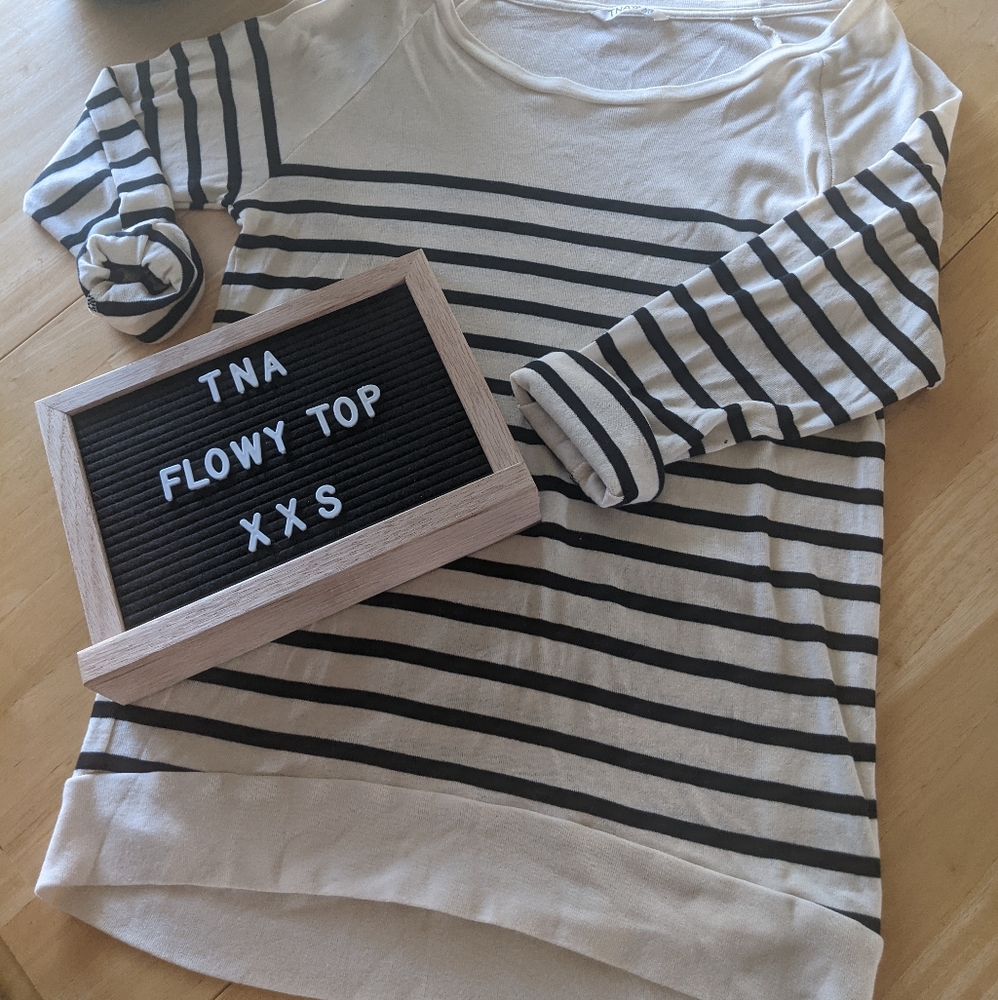 ☀️10/$15☀️ TNA striped long sleeve from Aritzia
